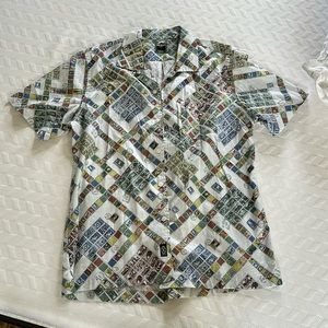 Todd Snyder postage stamp camp shirt - medium/large
